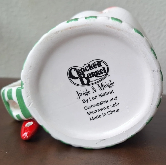 Cracker Barrel Snowman Mug With Spoon 14 Oz 4.5" Tall - Picture 8 of 8